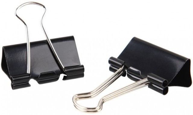 Зажим 32мм черный (12)