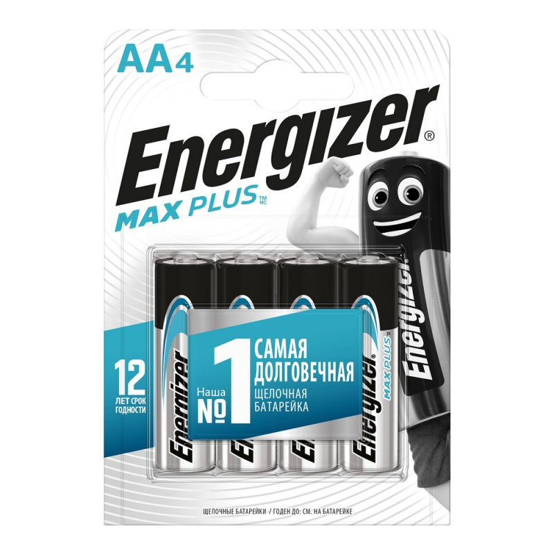 Батарейка Energizer LR6 MAX PLUS 4шт BL4