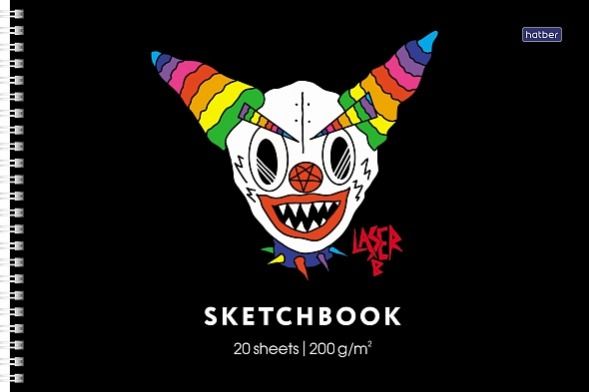 Альбом для рисования 20л А4 SketchBook -Лазер Би-черная бумага 200г/кв.м 20А4лтAгр_30699 (5/35)