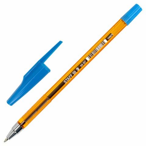 Ручка шариковая STAFF AA-927 ORANGE 0,7мм., синяя 144075 (50)
