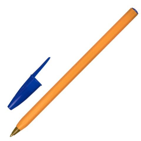 Ручка шариковая STAFF "Basic Orange BP-01" 1мм., синяя 143740 (50)