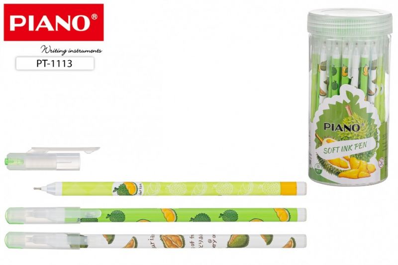 Ручка шариковая PIANO "ДУРИАН" масляная, 0,6мм., синяя, РТ-1113 (50)