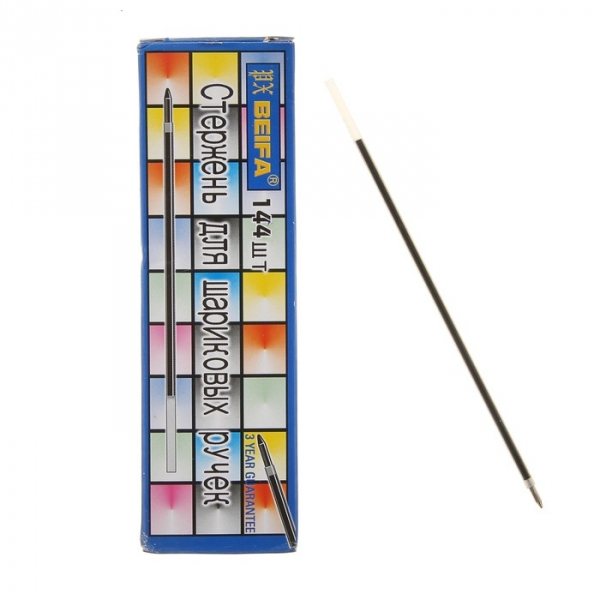 Стержень шарик.AA134 BEIFA 142мм узел 0,7 мм д/ручки 927 зеленая (144)