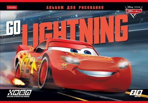 Альбом для рисования 20л "Хатбер" -Тачки- (DISNEY) 20А4В (12/60)