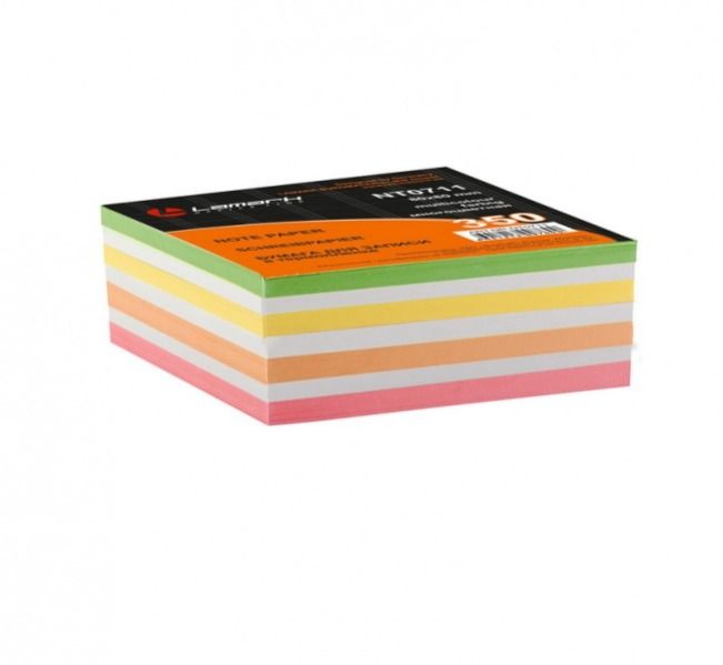 Блок для записей LAMARK 711, 8*8*3.5см., цветной
