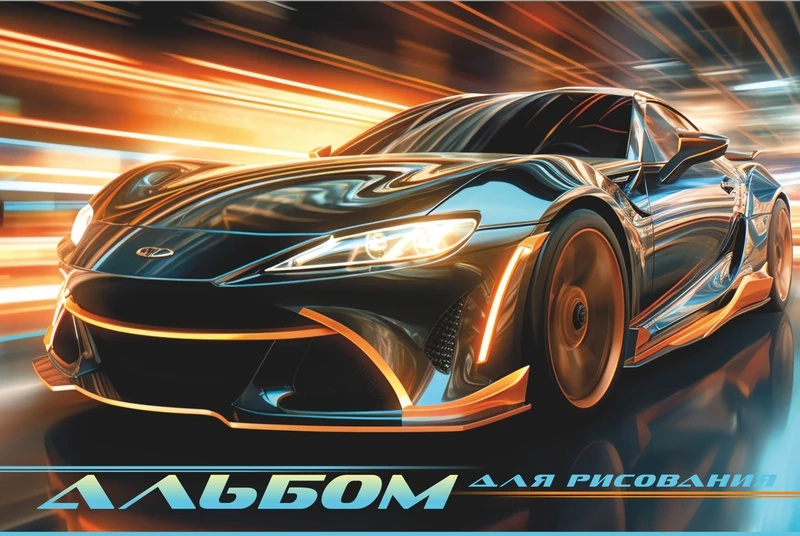 Альбом для рисования 24л. А4 -Главная дорога- на склейке, LAMARK99725 (40)