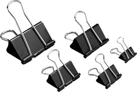 Зажим 15мм черный (12)