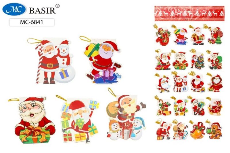 Открытка "НОВОГОДНИЕ" 8,2*7,2см МС-6841 (160)