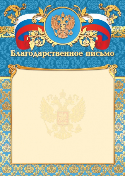 Благодарственное письмо арт.2795