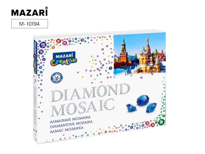 Алмазная мозайка "МОСКОВСКИЙ КРЕМЛЬ" 40*50 М-10194