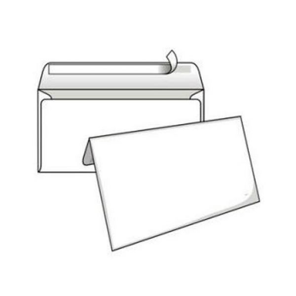 Конверт Е65 белый 110*220мм отр.лента ш/к-70574,Е65.1000.1 (1000)