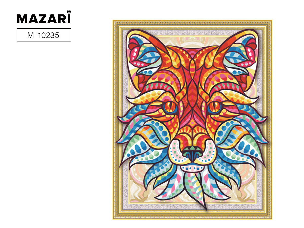 Алмазная мозайка "СКАЗОЧНЫЙ ЛИС" 40*50 М-10235