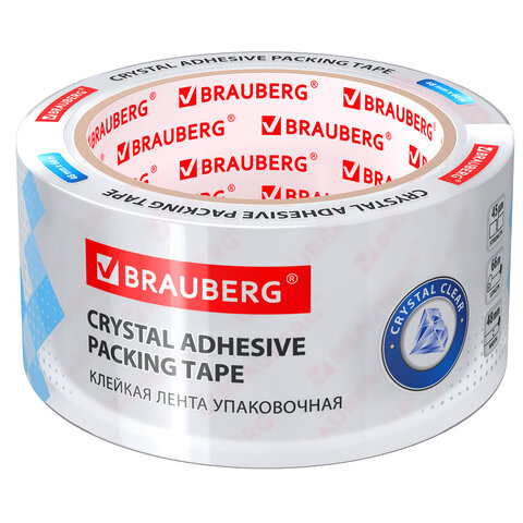 Скотч 48мм*66м, КРИСТАЛЬНЫЙ, 45мкм BRAUBERG 440153 (6/36)