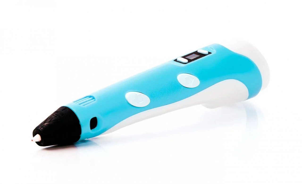 3D ручка голубая (PLA/ABS)