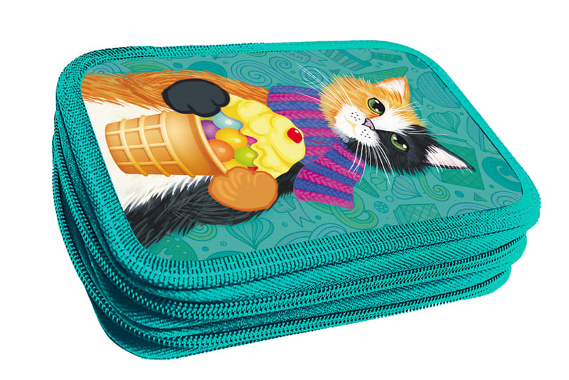 Пенал 2 отделения "Кот сладкоежка" 30П26_2_1097/2621097