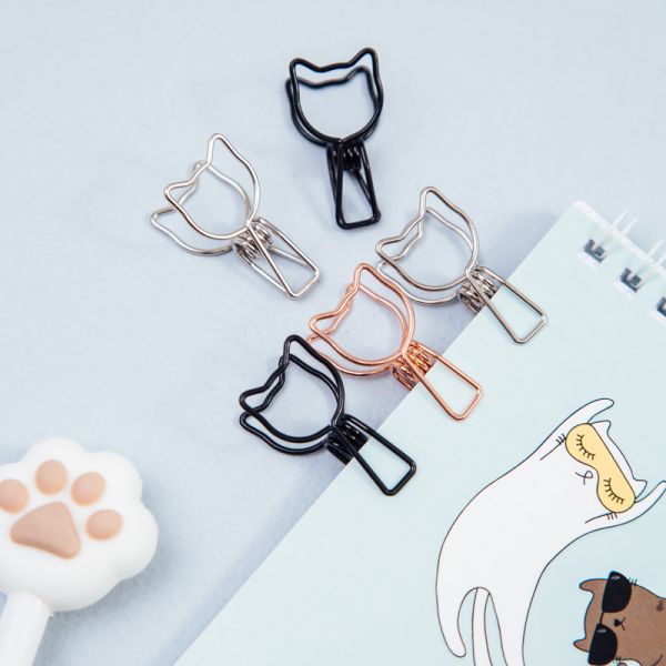 Зажим 33мм Meshu "Cute Cats" 6шт. MS_41599