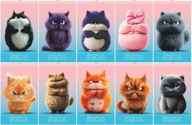 Блокнот 30л А6 "Бука" на скобе, клетка, LAMARK0250 (10/20)