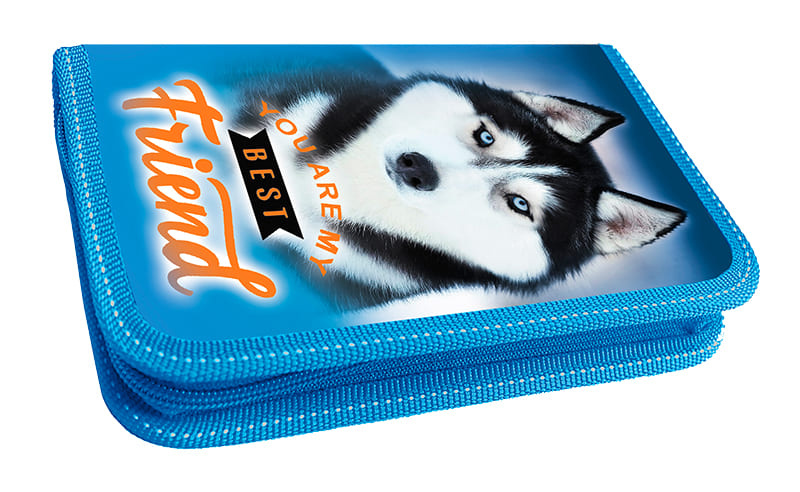 Пенал 1 отделение "Хаски" 40П25_1340