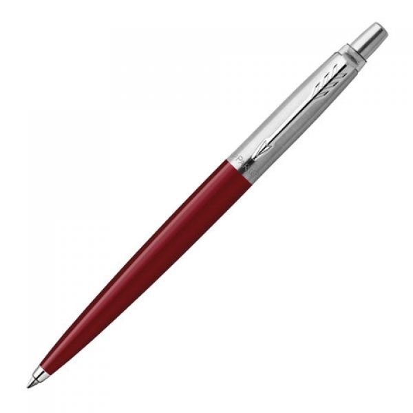Ручка шариковая PARKER "Jotter Orig Red", корпус красный, детали нержавеющая сталь, синяя, RG0033330