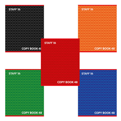 Тетрадь 48л А5 STAFF "КОНСТРУКТИВ" ЛИНИЯ, 5диз. 402786 (80)