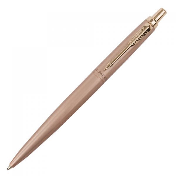 Ручка шариковая Parker "Jotter XL Monochrome Pink Gold PGT", корпус "розовое золото", синяя, 2122755