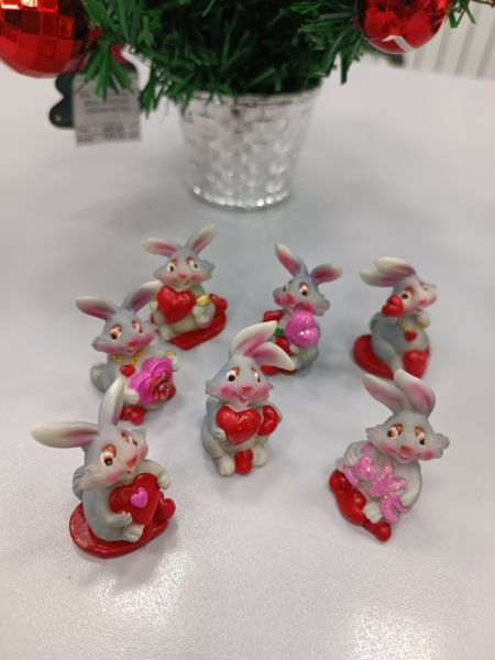 Сувенир "Кролик" 5*7см полистоун 945265-6 (16)