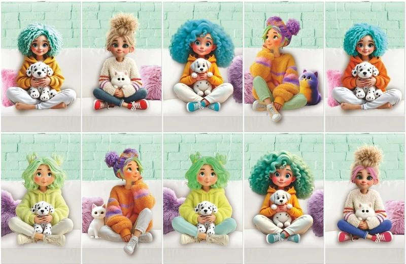 Блокнот 30л А6 "С питомцем" на скобе, клетка, LAMARK0254 (10/20)